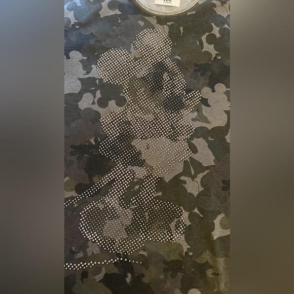 Iceberg LIMITED EDITION Camouflage Mickey Shirt - Black and Gray| size M - Picture 6 of 7